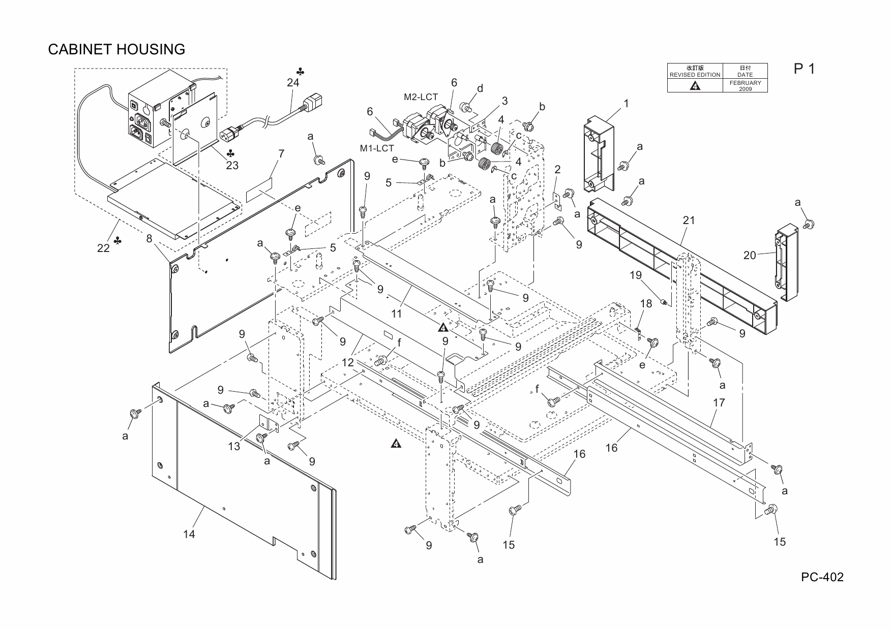Konica-Minolta Options PC-402 4061312 Parts Manual-3